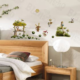 Village 1 - Wall Decals Stickers Appliques Home Decor