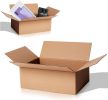 Pack of 75 Brown Corrugated Shipping Boxes 8x6x4 Cardboard Moving Boxes 8 x 6 x 4 Packing Storage Home Organizer for Mailing Packaging, Strong Carton