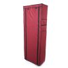 Fashionable Room-saving 9 Lattices Non-woven Fabric Shoe Rack Wine Red