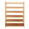 6 Tier Wood Bamboo Shelf Entryway Storage Shoe Rack Home Furniture