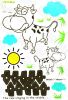 Sunny Cow - Wall Decals Stickers Appliques Home Dcor