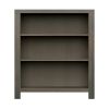 Bridgevine Home Joshua Creek 36 inch high 3-shelf Bookcase, No Assembly Required, Barnwood Finish