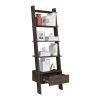 Hamburg Ladder Bookcase, Five Open Shelves, One Drawer