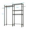 The Washer and Dryer Storage Shelf, , Bathroom Space Saving Rack, Closet Organizer Metal Garment Rack Portable Clothes Hanger Home Shelf