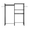 The Washer and Dryer Storage Shelf, , Bathroom Space Saving Rack, Closet Organizer Metal Garment Rack Portable Clothes Hanger Home Shelf