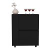 Bar Cart Belleville, Living Room, Black