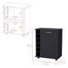 Bar Cart Cisco, Living Room, Black