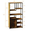 Multipurpose Bookshelf Storage Rack, with Enclosed Storage Cabinet,for Living Room,Home Office,Kitchen(Combined Type)