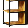 Multipurpose Bookshelf Storage Rack, with Enclosed Storage Cabinet,for Living Room,Home Office,Kitchen(Combined Type)