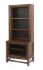 Bridgevine Home Branson Bookcase Pier, No Assembly Required, Two-Tone Finish