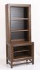 Bridgevine Home Branson Bookcase Pier, No Assembly Required, Two-Tone Finish