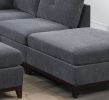 Modular Living Room Furniture Armless Chair Ash Chenille Fabric 1pc Cushion Armless Chair Couch.