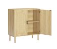 Kitchen storage cabinets with rattan decorative doors, buffets, wine cabinets, dining rooms, hallways, cabinet console tables, Natural, 31.5''W X 15.8