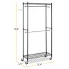 Closet Organizer Garment Rack Clothes Hanger Home Shelf Heavy Duty Furniture Garment Racks RT