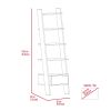 Hamburg Ladder Bookcase, Five Open Shelves, One Drawer