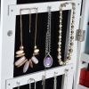 Full Mirror Fashion Simple Jewelry Storage Cabinet With Led Light