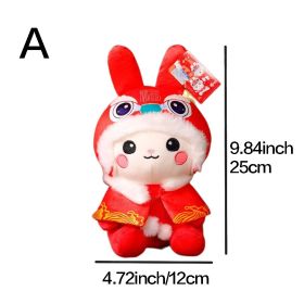 1pc Rabbit Doll (9.84"√ó4.72"); Lion Plush Toys; New Year's Mascot; Holiday Gifts; Pillow Decorations (Style: A)