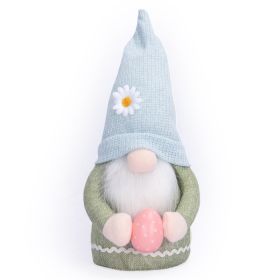 Bunny Dwarf Plush Ornament Kids Room Decoration (Color: Blue)