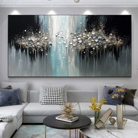 Handmade Oil Painting Abstract Texture On Canvas Large Wall Art Original White (Style: 1, size: 100x150)