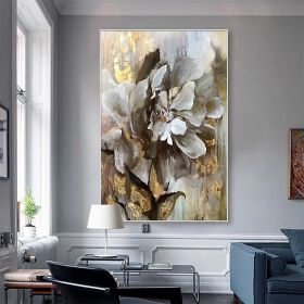 Handmade Flower Oil Painting On Canvas Wall Art Decoration (Style: 1, size: 90x120cm)