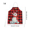 Christmas Linen Apron for Home Kitchen   Gifts New Year