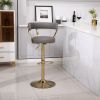 Bar Stools with Back and Footrest Counter Height Dining Chairs (1PCS/CTN)