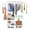 Metal Garment Rack Shoe Clothing Organizer Shelves