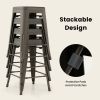 24 Inch Set of 4 Tolix Style Counter Height Barstool