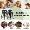 24 Inch Set of 4 Tolix Style Counter Height Barstool