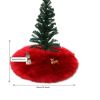 1pc Snow White Faux Fur Christmas Tree Skirt