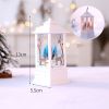 1pc Christmas Lantern Decoration; Vintage Style Hanging Electric Candle Oil Lamp; Christmas Ornaments For Tables & Desks; Holiday Home Decor