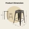 24 Inch Set of 4 Tolix Style Counter Height Barstool