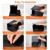 6Packs Collapsible Shoe Box Stackable Shoe Storage Bin Transparent Dustproof Hard PP Shoe Organizer Container with Magnetic Door