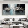 Handmade Oil Painting Abstract Texture On Canvas Large Wall Art Original White