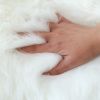 38cm Snowy White Christmas Tree Skirt Plush Faux Fur For 2024 New Year