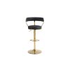 Bar Stools with Back and Footrest Counter Height Dining Chairs (1PCS/CTN)