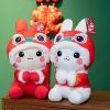 1pc Rabbit Doll (9.84"√ó4.72"); Lion Plush Toys; New Year's Mascot; Holiday Gifts; Pillow Decorations